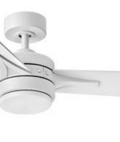52 Inch 3 Blade Ceiling Fan Light Kit Matte White Metallic Matte Bronze Finish
