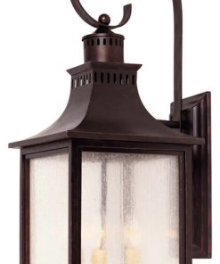 Wall Sconce 3-Light With English Bronze Finish Candelabra Bulb, 10", 120W