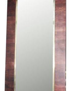 15x56 Mirror In Wooden Frame, Brown