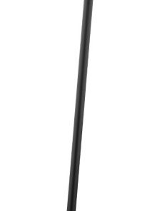 Whit 1-Light Floor Lamp, Aged Brass/Black, Opal Glossy