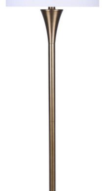 65" Matte Golden Bronze Finish Stick Slim Floor Lamp