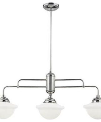3 Light 40.5 in. Chrome Chandelier