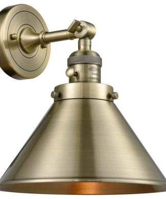 1 Light Vintage Dimmable LED Briarcliff 10" Sconce w/ "High-Low-Off" Switch.