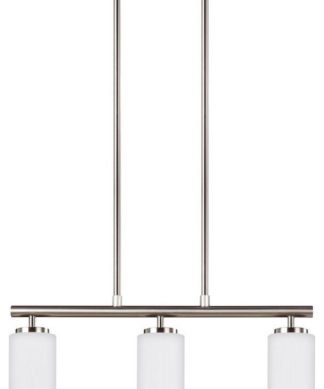 27.9W 3 LED Island Pendant in Contemporary Style - 4 inches wide by 9.5 inches