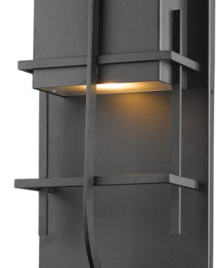 Z-Lite 558M-BK-LED Stillwater - 14.75" 14W 1 LED Outdoor Wall Lantern