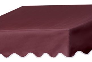 4' Traditional Door Canopy in a Box, Burgundy