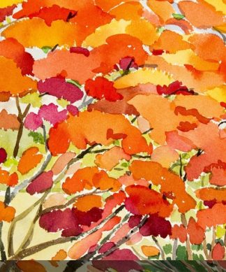 West of the Wind Outdoor Canvas 40"x30" Wall Art - Blaze #2