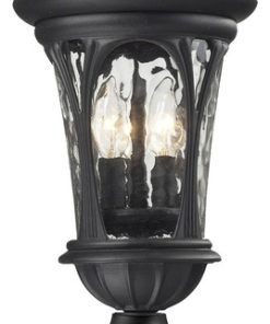 Z-Lite 543PHM-PM Doma 23" Tall 3 Light Outdoor Pier Mount Light - Black