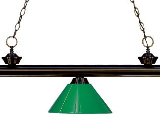 Z-Lite 3 Light Billiard Light, Bronze, 200-3BRZ-PGR