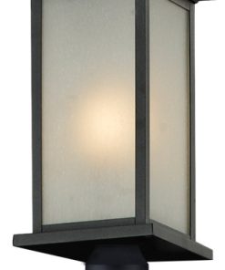Vienna Collection Outdoor Pier Mount in Black Finish