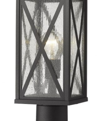 Z-Lite 583PHMR-533PM-BK Brookside - 18.5 Inch 1 Light Outdoor Pier Mount