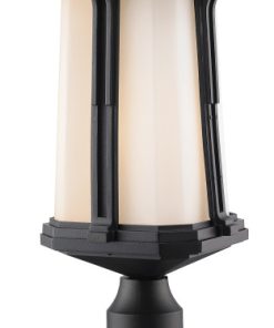 Z-Lite 1 Light Outdoor Pier Mount Light, Black, 542PHB-533PM-BK