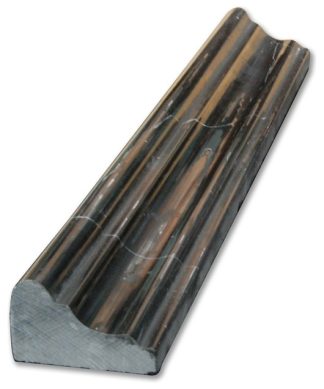 10 Pieces of China Black with Vein Chair Rail Polished