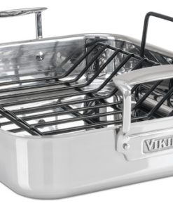 Viking 3-Ply Roasting Pan w/non-stick rack, Mirror Finish