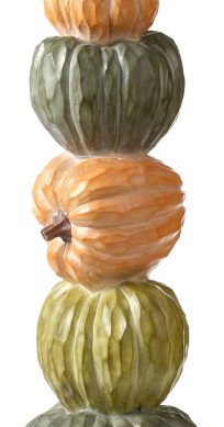 42.5" Five Tiered Stacked Pumpkins Thanksgiving Decor