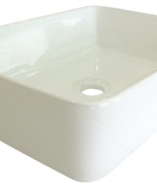 White China Vessel Bathroom Sink without Overflow Hole