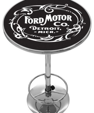 Vintage 1903 Ford Motor Co. Chrome Pub Table