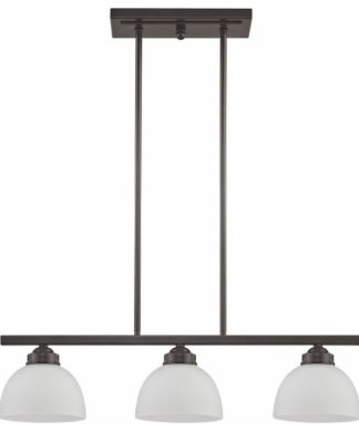 3 Light Island in Somerset Style - 6.5 Inches wide by 14.25 Inches high English