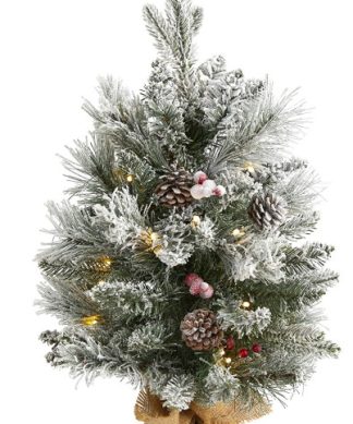 7? Snowed French Alps Mountain Pine Christmas Tree / 833 Bendable Branches