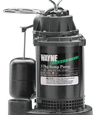 Wayne CDU-800 Submersible Sump Pump, 1/2 Hp, Cast Iron