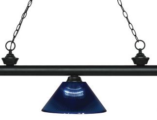 Z-Lite 3 Light Billiard Light, Matte Black, 200-3MB-ARDB