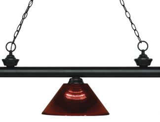 Z-Lite 3 Light Billiard Light, Matte Black, 200-3MB-ARBG
