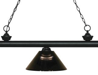 Z-Lite 3 Light Billiard Light, Matte Black, 200-3MB-ARS