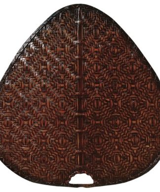 22" Wide Oval Bamboo Blades, Antique
