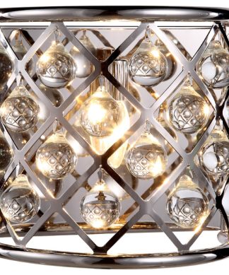 1213 Madison Collection Wall Sconce,11.5''x10.5'',Polished Nickel, Polished Nick