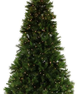 6.5' Pennsylvania Pine Artificial Christmas Tree With Clear LED Lights
