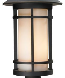 Z-Lite 528PHM Woodland 1 Light Outdoor Post Light - Oil Rubbed Bronze