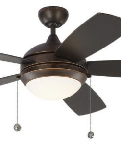 52 Inch Outdoor Ceiling Fan Light Kit and Pull Chain - Wet Rated Classic 5
