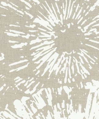Schumacher Fireworks Fabric, Frosted Natural
