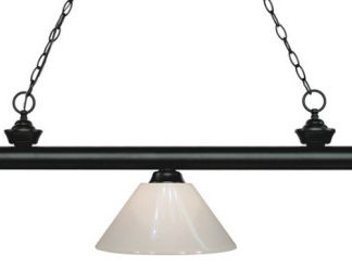 Z-Lite 200-3MB-PWH Riviera-14.25" Three Light Billiard