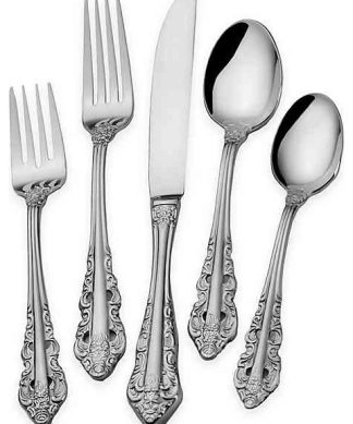 Wallace Antique Baroque 65Pc Flatware Set, Service for 12