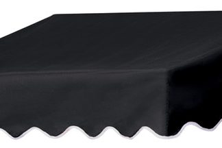 4' Traditional Door Canopy in a Box, Ebony