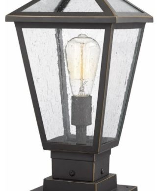 Z-Lite 579PHMS-SQPM-ORB Talbot - 1 Light Outdoor Square Pier Mount