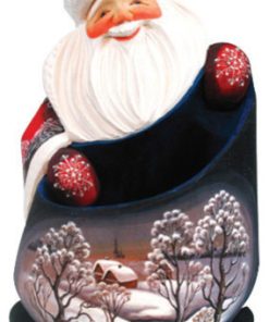 Winter Landscape, Woodcarved Figurine