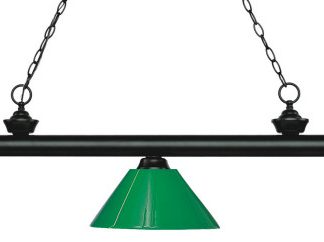 Z-Lite 200-3MB-PGR Three Light Billiard Light Riviera Matte Black