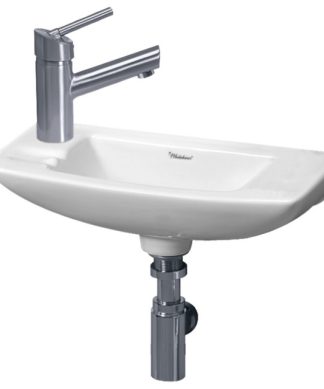 Whitehaus Isabella Bathroom Sink With White Finish WH1-103L