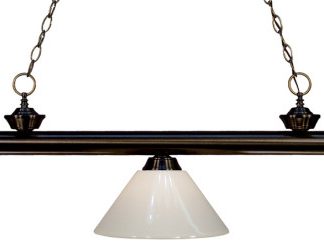 Z-LITE 200-3BRZ-PWH 3 Light Billiard Light