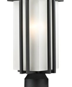 Z-Lite 549PHMR-533PM Abbey 19" Tall Round Base Pier Mount Light - Black