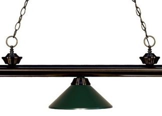 Z-Lite 200-3-MDG Riviera 3 Light 57"W Billiard Multi Light - Bronze