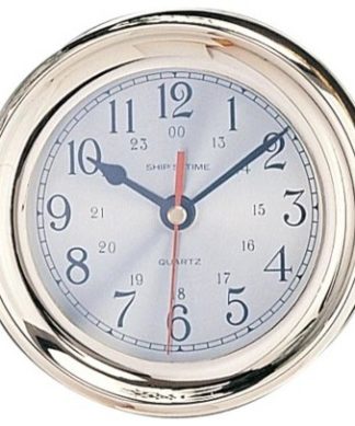 7.5" Polished Brass Quartz Captain's Clock