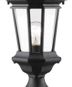 Z-Lite 540PHM-533PM-BK Melbourne - One Light Outdoor Pier Mount