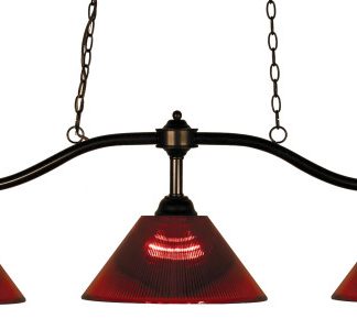 Z-Lite 3 Light Billiard Light, Bronze, 147BRZ-ARBG