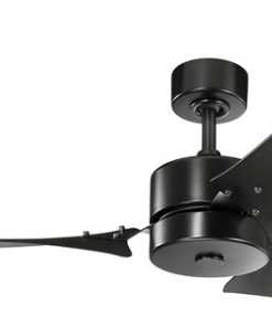 60" Motu Fan, Satin Black