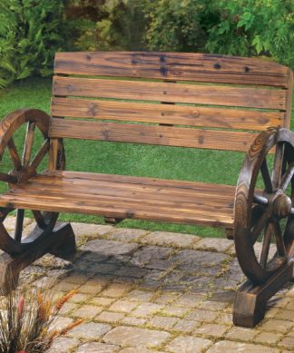 Wagon Wheel Bench