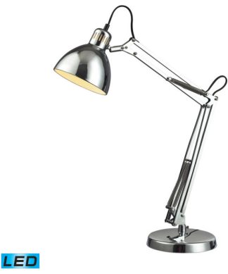 17" Ingleside Adjustable LED Table Lamp, Chrome