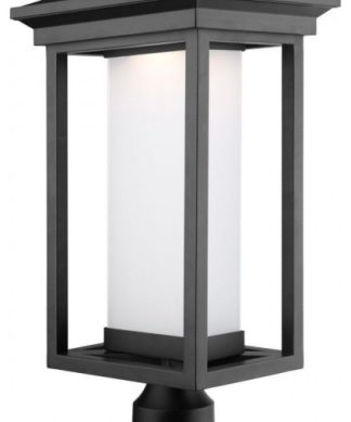 20 Inch 12W 1 LED Outdoor Post Mount Black Finish - AC9133BK - Artcraft